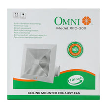 Load image into Gallery viewer, Omni Ceiling Mounted Exhaust Fan 12in. XFC-300
