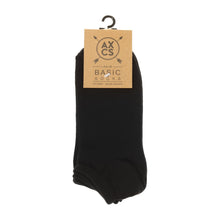 Load image into Gallery viewer, SM Basics Men&#39;s Ankle Socks in Black
