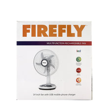 Load image into Gallery viewer, Firefly 14 In. Rechargeable Brushless Motor Floor Fan FEL6110
