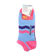 Load image into Gallery viewer, Burlington Ladies Printed Casual Ankle Socks 3-Pair Set
