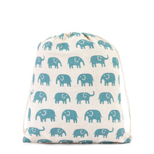 Load image into Gallery viewer, Grab Ladies Yaneli Drawstring Backpack in Teal
