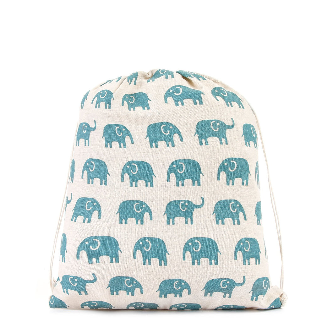 Grab Ladies Yaneli Drawstring Backpack in Teal