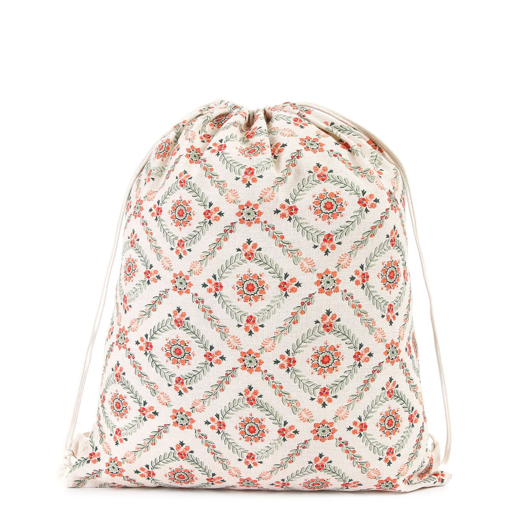 Grab Ladies Yanai Drawstring Backpack in Pink