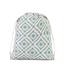 Load image into Gallery viewer, Grab Ladies Yanai Drawstring Backpack in Teal
