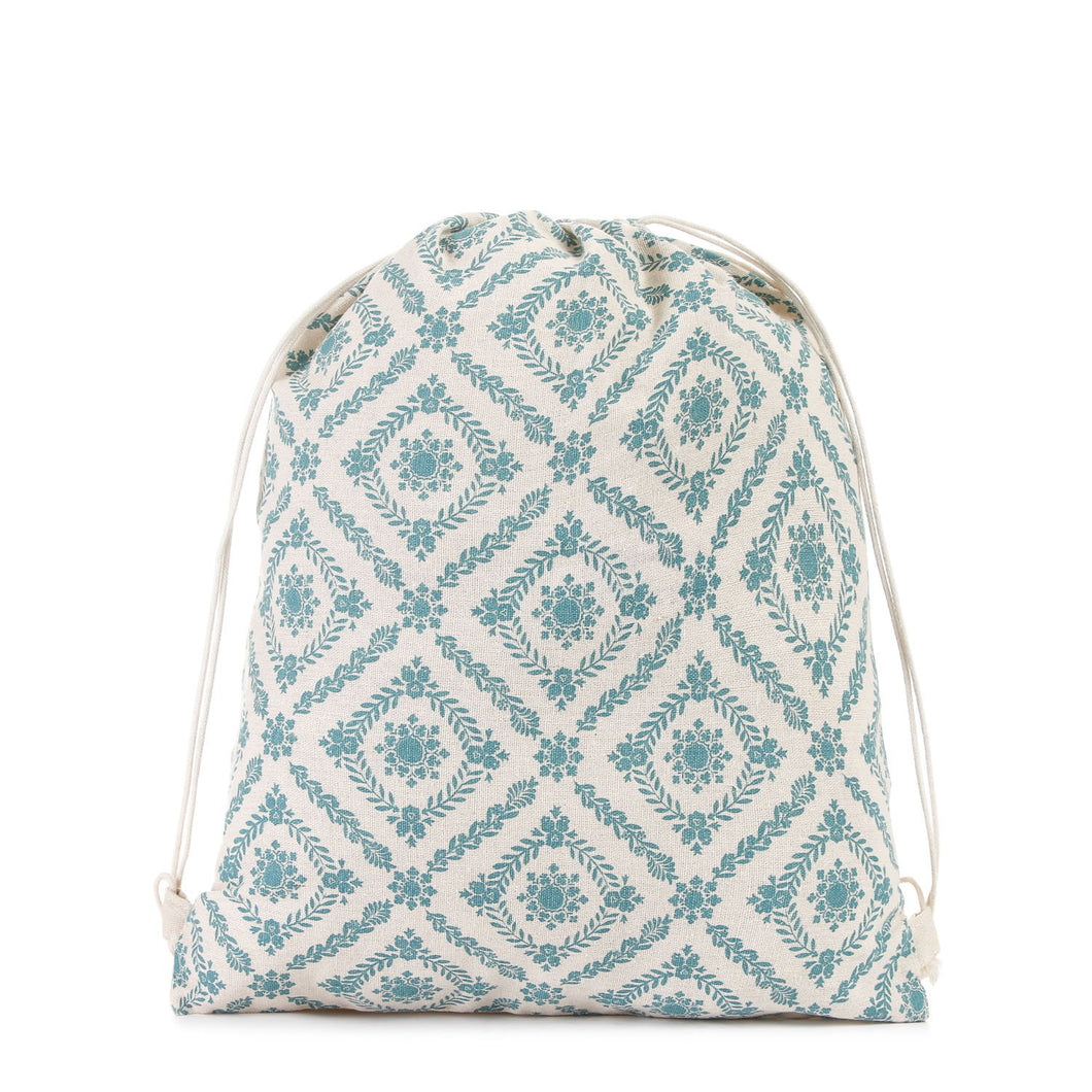 Grab Ladies Yanai Drawstring Backpack in Teal