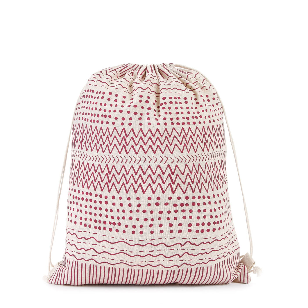 Grab Ladies Yanice Drawstring Backpack in Magenta