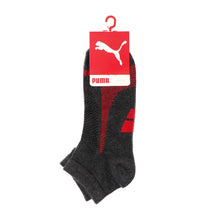 Load image into Gallery viewer, Puma Ladies Casual Ankle Socks in Gray and Red
