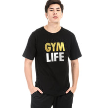 Load image into Gallery viewer, Bo Athletics Men&#39;s Gym Life Statement Tee in Black
