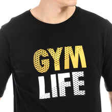 Load image into Gallery viewer, Bo Athletics Men&#39;s Gym Life Statement Tee in Black
