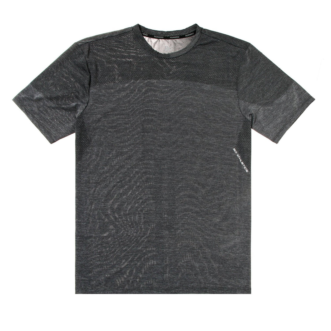 Bo Athletics Men's Striped Jersey Tee in Black