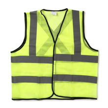 Load image into Gallery viewer, Super Tuff Reflective High Visibility Safety Vest in Neon Green
