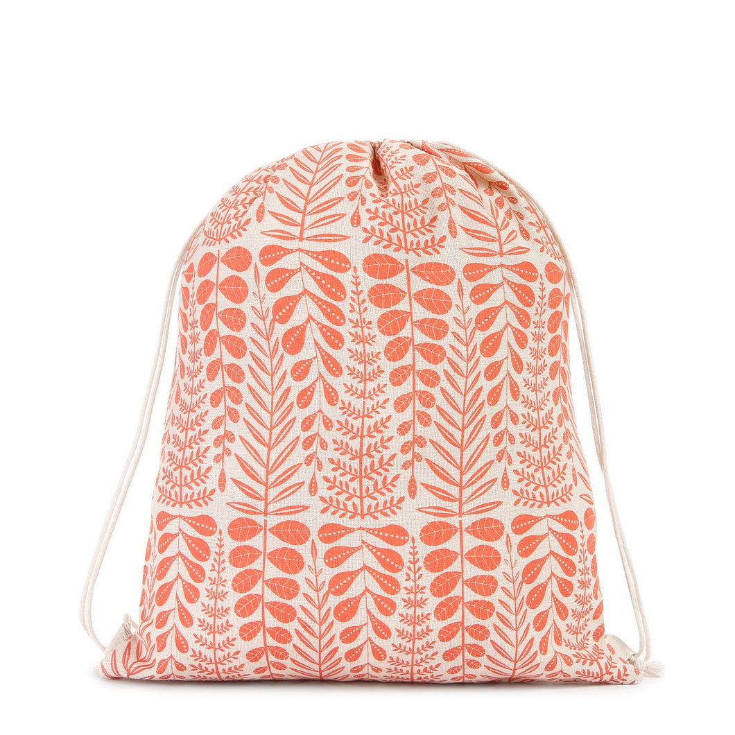 Grab Ladies Yanesi Drawstring Backpack in Salmon