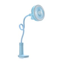 Load image into Gallery viewer, Rechargeable Clip-on Fan in Blue
