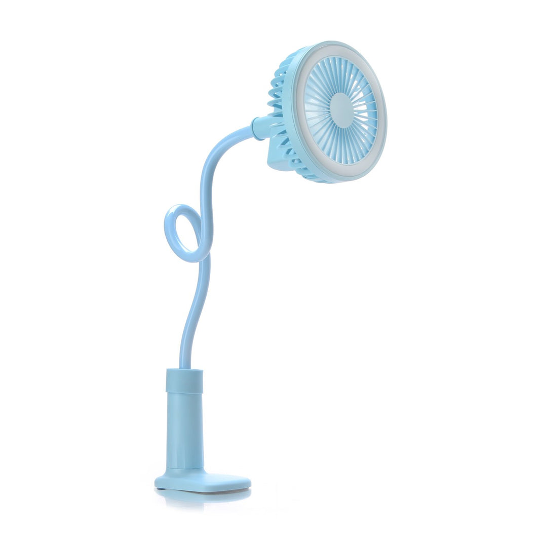 Rechargeable Clip-on Fan in Blue