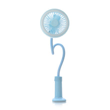 Load image into Gallery viewer, Rechargeable Clip-on Fan in Blue
