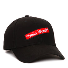 Load image into Gallery viewer, SM Accessories MSense Men&#39;s Hello World Baseball Cap in Black
