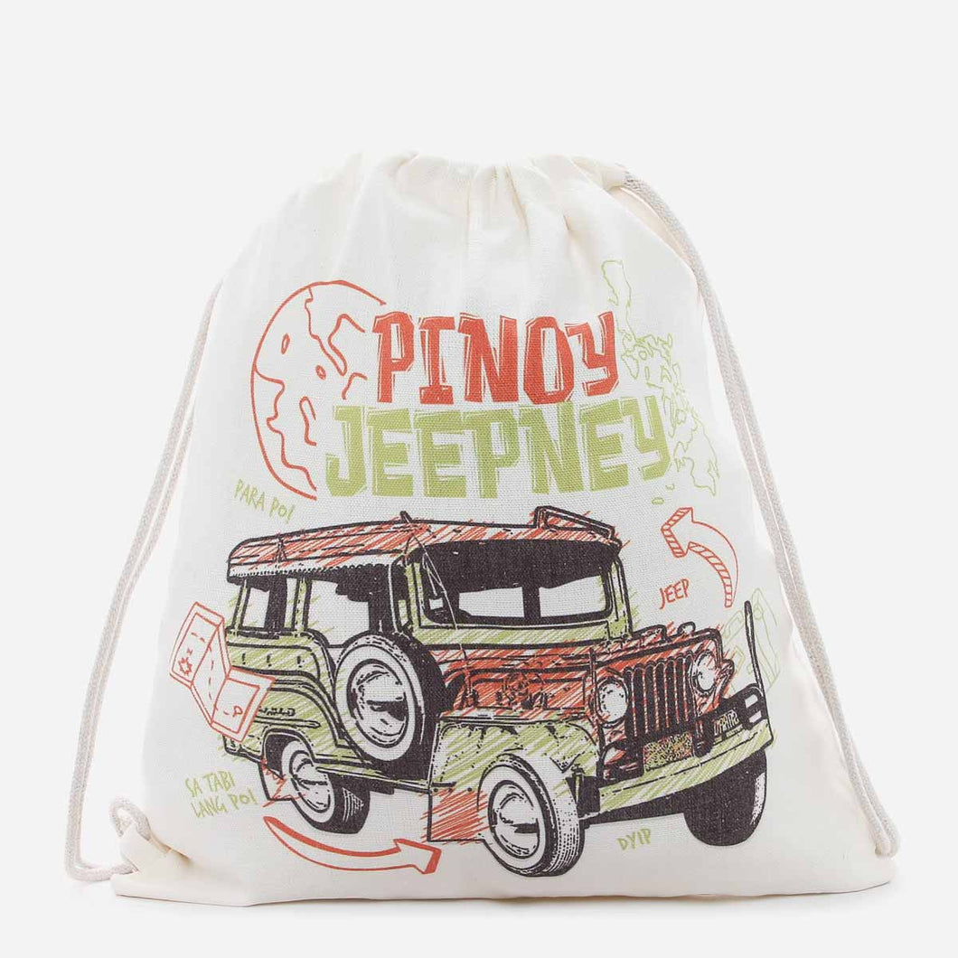 Kultura Ladies' Pinoy Jeepney Drawstring Backpack