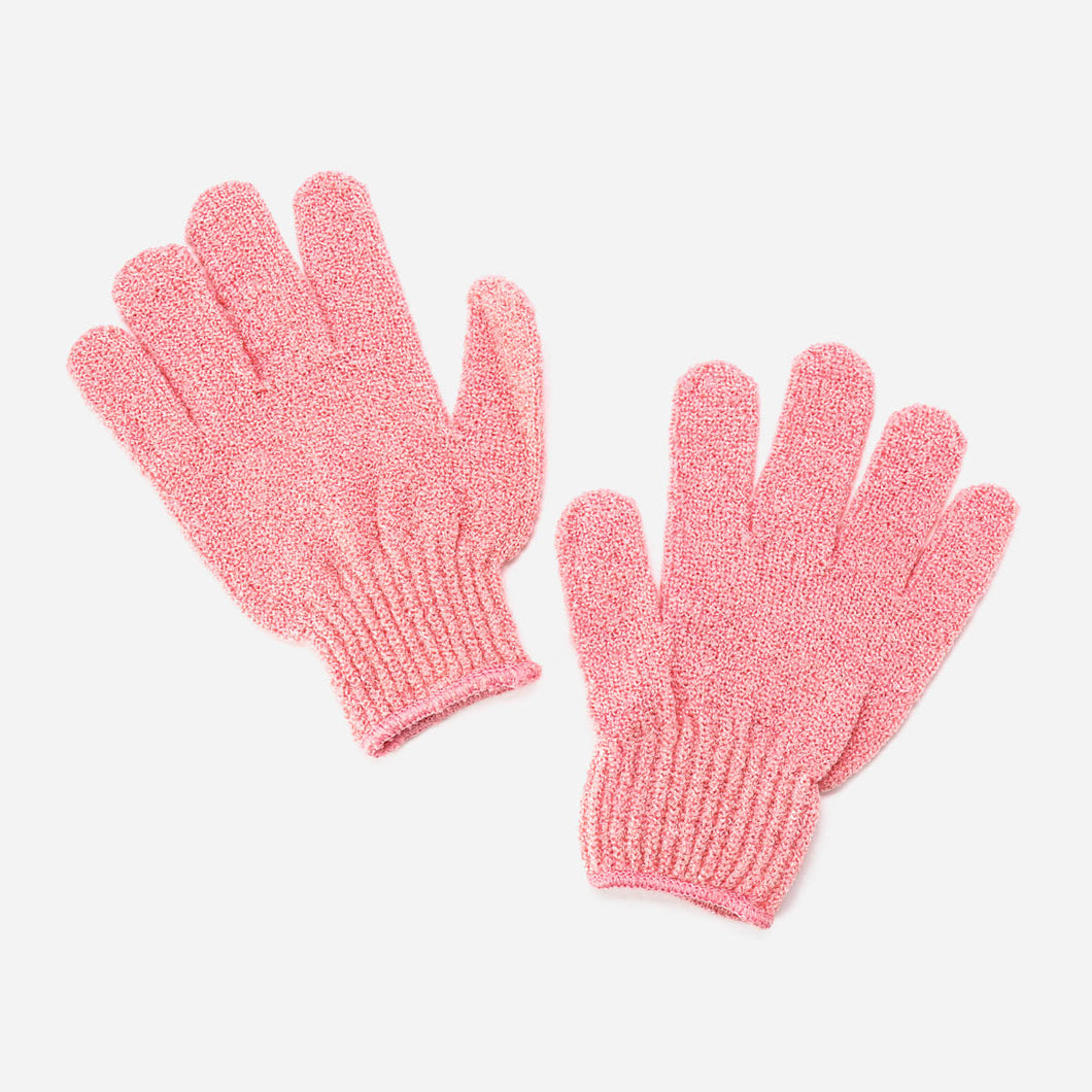 The Body Shop Exfoliating Bath Gloves ' Pink