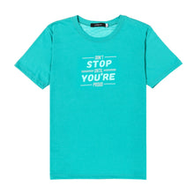 Load image into Gallery viewer, GTW Urban Girls Teens&#39; Don&#39;t Stop Until You&#39;re Proud Statement Tee in Green
