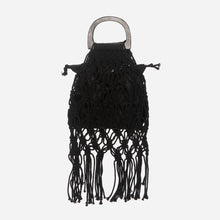 Load image into Gallery viewer, Tropiko by Kultura Ladies&#39; Macrame Net Hand Bag in Black
