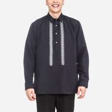 Load image into Gallery viewer, Exclusive Men&#39;s Embroidered Casual Barong in Navy Blue
