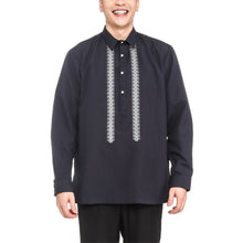 Load image into Gallery viewer, Exclusive Men&#39;s Embroidered Casual Barong in Navy Blue
