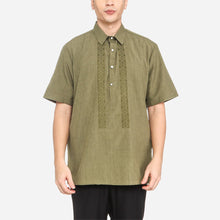 Load image into Gallery viewer, Exclusive Men&#39;s Embroidered Casual Barong in Fatigue
