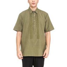 Load image into Gallery viewer, Exclusive Men&#39;s Embroidered Casual Barong in Fatigue
