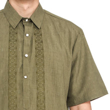 Load image into Gallery viewer, Exclusive Men&#39;s Embroidered Casual Barong in Fatigue
