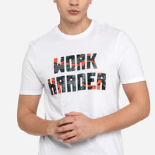 Load image into Gallery viewer, Bo Athletics Men&#39;s Work Harder Performance Tee in White
