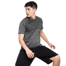 Load image into Gallery viewer, Bo Athletics Men&#39;s Marled Performance Tee in Gray
