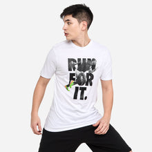 Load image into Gallery viewer, Bo Athletics Men&#39;s Run for It Performance Tee in White
