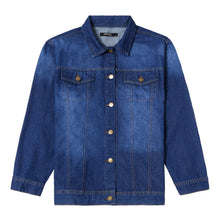 Load image into Gallery viewer, SM Woman Plus Size Denim Trucker Jacket in Indigo
