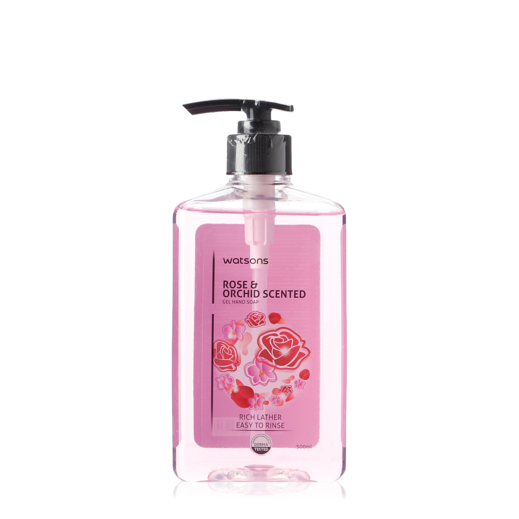 Watsons Rose and Orchid Scented Gel Hand Soap 500ml