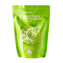 Load image into Gallery viewer, Watsons Green Tea and Apple Scented Gel Hand Soap Refill 500ml
