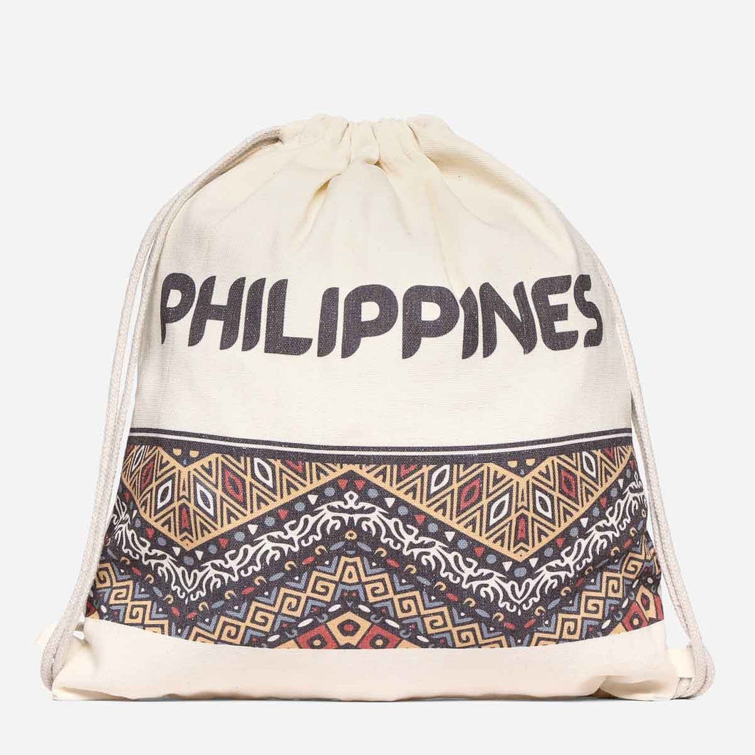 Kultura Ethnic Drawstring Backpack