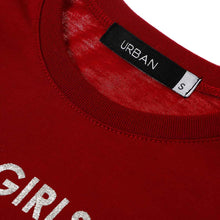 Load image into Gallery viewer, GTW Urban Girls Teens&#39; Girls Can Dream Statement Tee in Maroon
