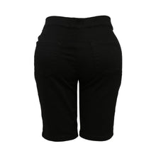 Load image into Gallery viewer, SM Woman Plus Size Denim Shorts in Black
