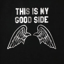 Load image into Gallery viewer, GTW Urban Girls Teens&#39; This Is My Good Side Statement Tee in Black
