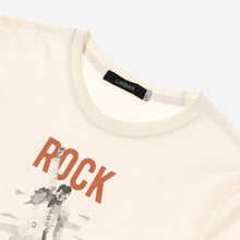 Load image into Gallery viewer, GTW Urban Girls Teens&#39; Rock On Graphic Tee in Off White
