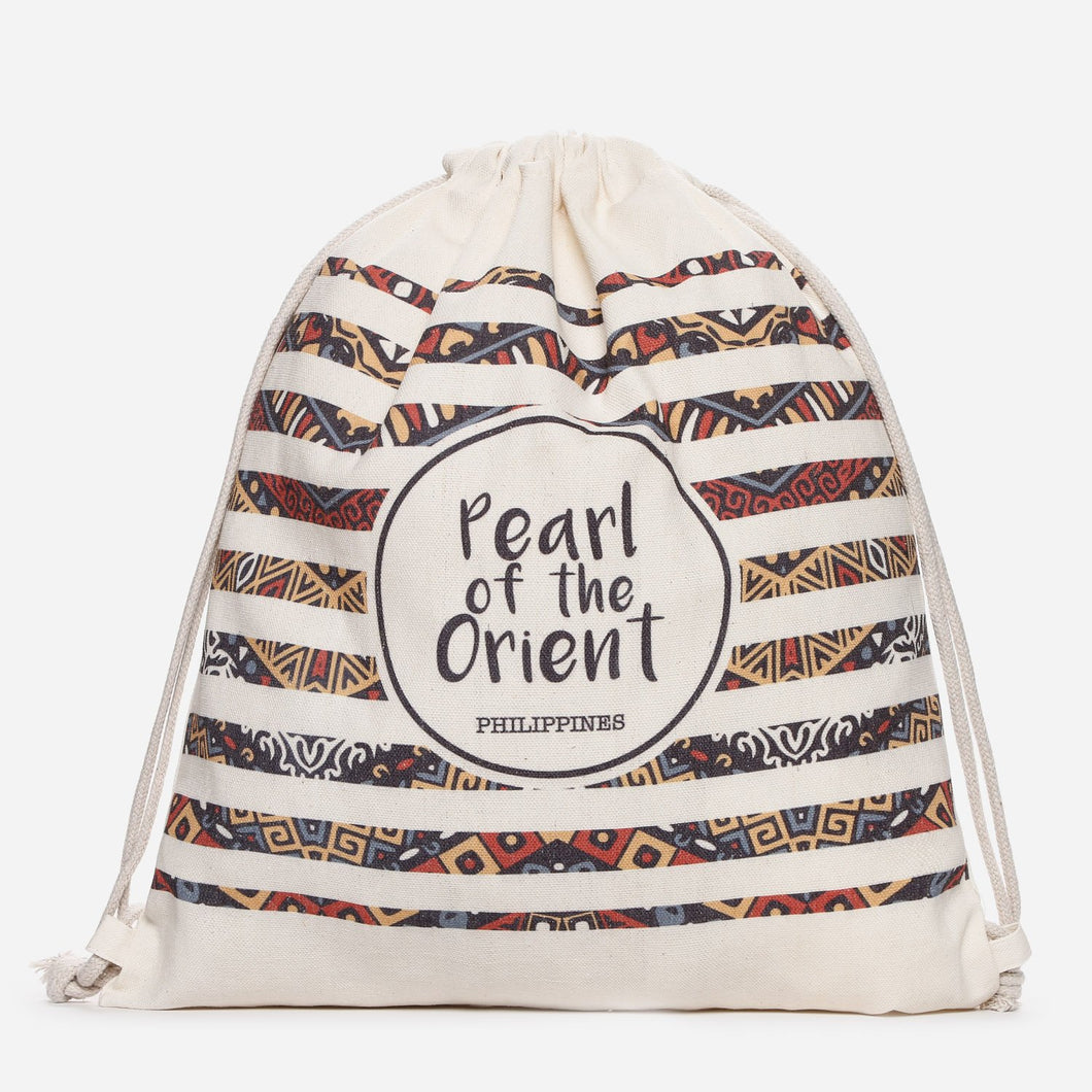 Kultura Pearl of the Orient Drawstring Backpack