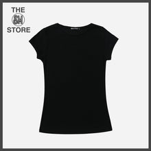 Load image into Gallery viewer, Baleno Ladies&#39; Basic Crew Neck Tee in Black
