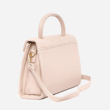 Load image into Gallery viewer, Secosana Ladies&#39; Pearlescent Accent Quilted Handbag and Mini Shoulder Bag Set in Cream
