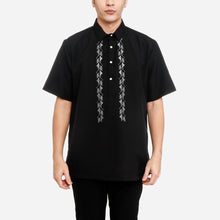 Load image into Gallery viewer, Exclusive Men&#39;s Casual Short Sleeve Barong in Black
