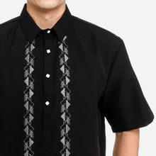 Load image into Gallery viewer, Exclusive Men&#39;s Casual Short Sleeve Barong in Black
