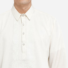 Load image into Gallery viewer, Exclusive Men&#39;s Casual Long Sleeve Barong in Off White
