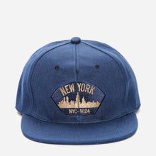 Load image into Gallery viewer, SM Accessories MSense Men&#39;s New York Snapback Cap in Navy Blue
