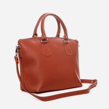 Load image into Gallery viewer, Parisian Ladies&#39; Audra Handbag with Detachable Strap in Rust
