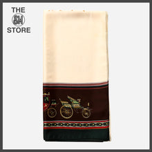 Load image into Gallery viewer, SM Accessories WWW Ladies&#39; Carriage Satin Scarf in Cream
