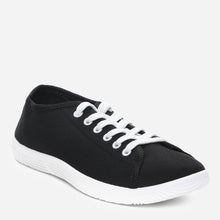 Load image into Gallery viewer, Kicks Ladies&#39; Amrie Canvas Sneakers in Black
